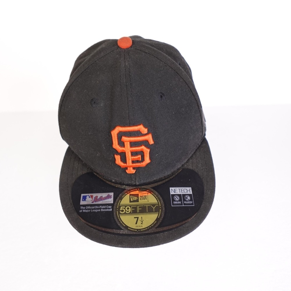 San Francisco Giants Hat Cap Fitted Mens 7 1/2 MLB Baseball World Series New Era